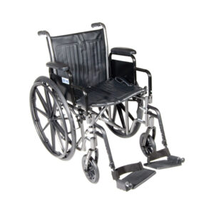 Wheelchair Econ Rem Desk Arms 18  w/ELR Dual Axle K1/K2