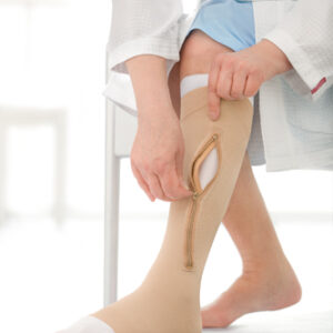 Ulcercare 2-Part Sys Left Zip w/Liner Beige 2XL