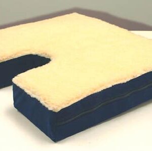 Coccyx Gel Seat Cushion w/ Fleece Top  18 Wx16 D x 3