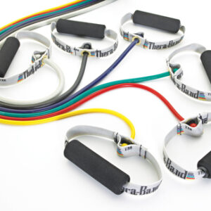 Theraband Resistive Exercise Tubing w/SoftGrips Black 50