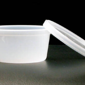 Therapy Putty Containers-Pk/25 W/ Lids Fits 2 oz  3 oz  4 oz