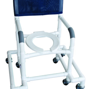 Shower Chair PVC w/Outrigger & Swivel Movement