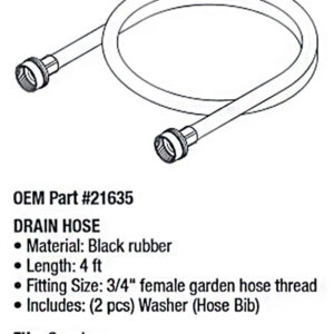 Drainage Hose f/ Hydrocollator