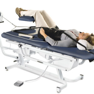 TTET-200 Traction Table- with Hand Switch & Casters Imp Blue