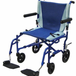 Transport Chair  19   Aluminum Blue Frame / Blue Upholstery