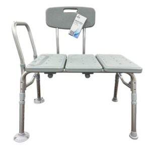 Bathroom Perfect Transfer Bench with Back  Blue Jay Cs/1