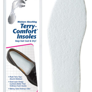 Sockless Insoles w/Terry Comfort One Size Fits Most Pr